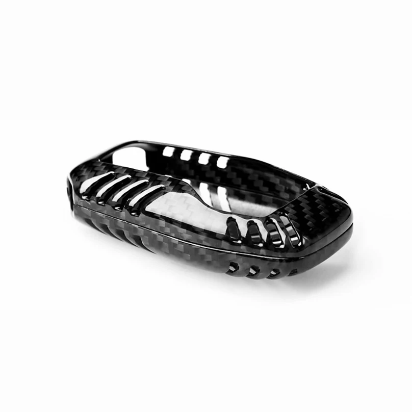 100% углеродное волокно смарт пульт дистанционного ключа 4 & 5 кнопок Fob чехол