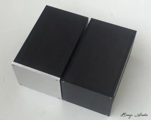 DIY полностью алюминиевый корпус предварительного усилителя блок наушников 1614