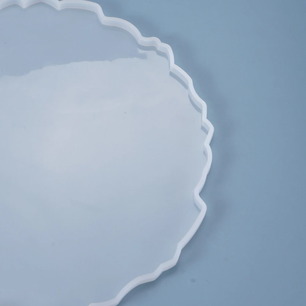 Силиконовая форма для подставки большая круглая в форме волны формы эпоксидной и