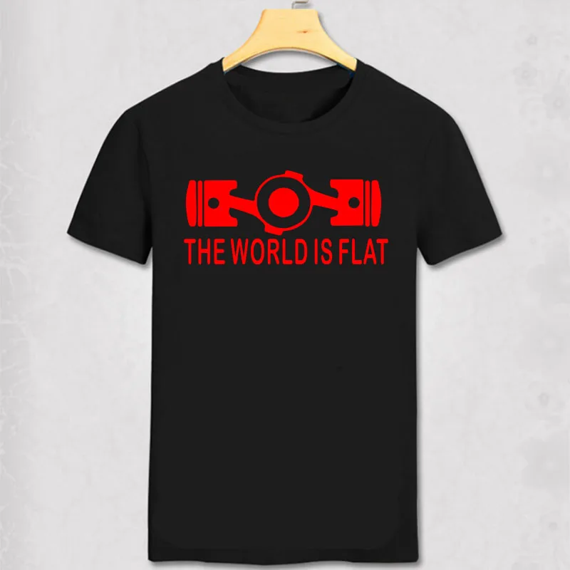 Мужская хлопковая футболка The World Is Flat Boxer модная дизайнерская с коротким рукавом