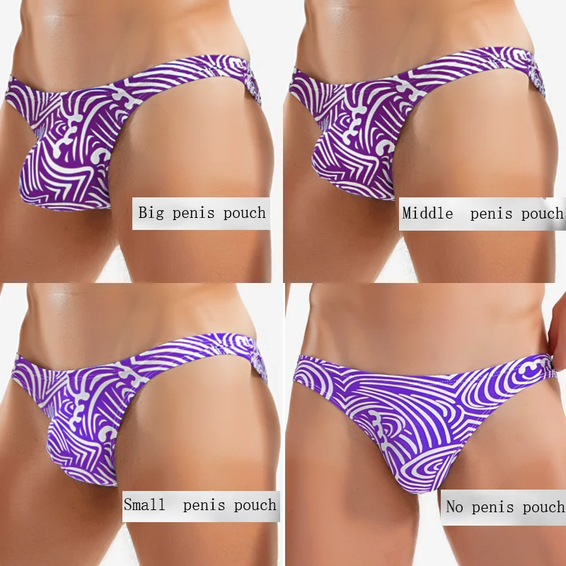 WD315 летние пляжные сексуальные фиолетовые волнистые мужские купальники бикини