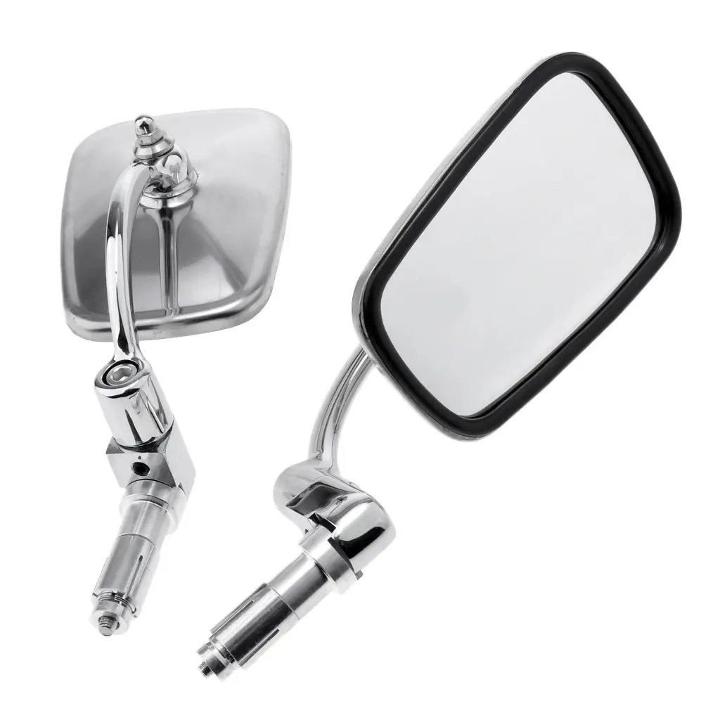 

Silver Waterproof Anti- Convex Mirror for Motorcycle Cafe Racer 2PCS