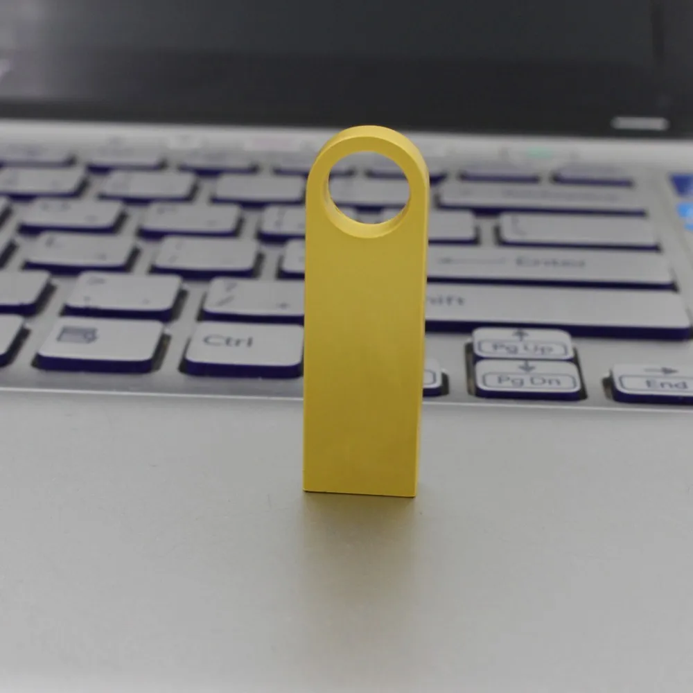 Хит usb флеш-накопитель 32 Гб 64 Гб 128 ГБ usb флешка 8 Гб 16 Гб металлическая Флешка usb 2,0 флеш-накопитель U диск с кольцом для ключей