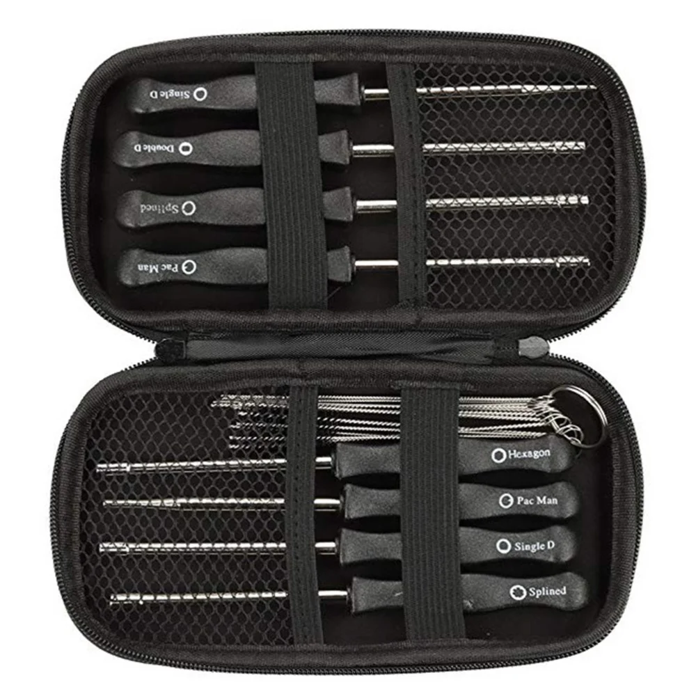 

10PCS/Set Carburetor Screwdrivers Adjustment Multi-head Tune-up Bolt Key Car Repair Maintenance Tool Set with Brush (Black)