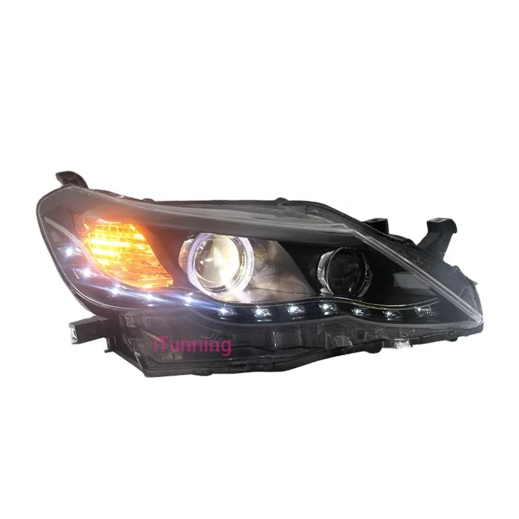 

upgrade Vland manufacturer angel eyes dynamic LED DRL car HID Xenon head light lamp for toyota reiz 2010-2012 headlamp headlight