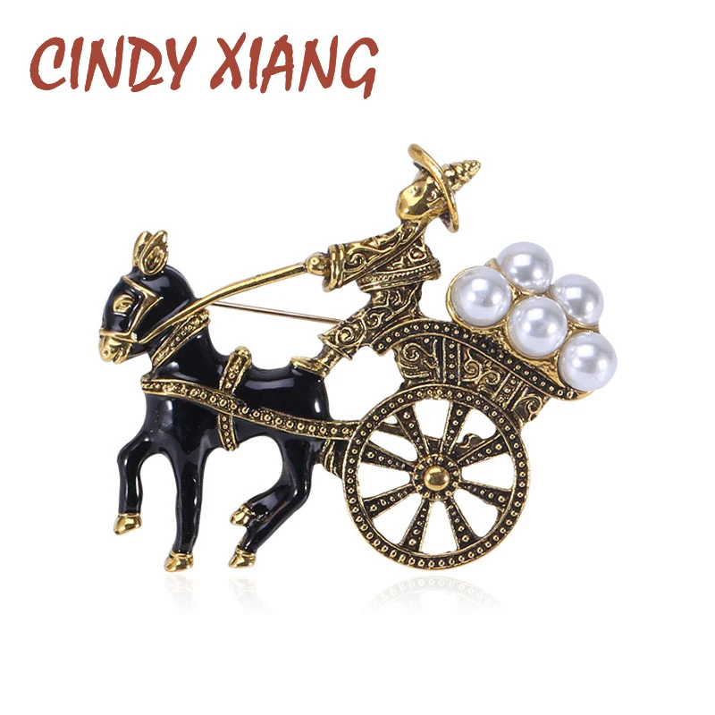 Винтажная брошка CINDY XIANG Милая брошь с животными модные женские и мужские броши