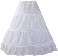 puffy crinoline petticoat skirt for girls 3 hoops slip for pageant dress gown 2021