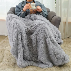 DIMI Fluffy Sofa Bedding Airplane Hotel Throw Sofa Blanket Shaggy Super Soft Coral Fleece Blanket Warm Cozy Bedding Blanket