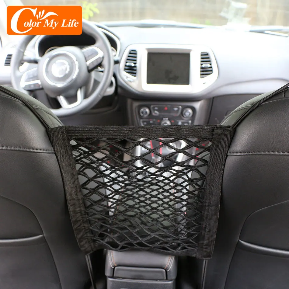 Сетка-сетка для автомобильного сиденья Honda Civic Fit Crv Accord Jazz City Leon Ibiza Ateca Interior Nets Accessories on.
