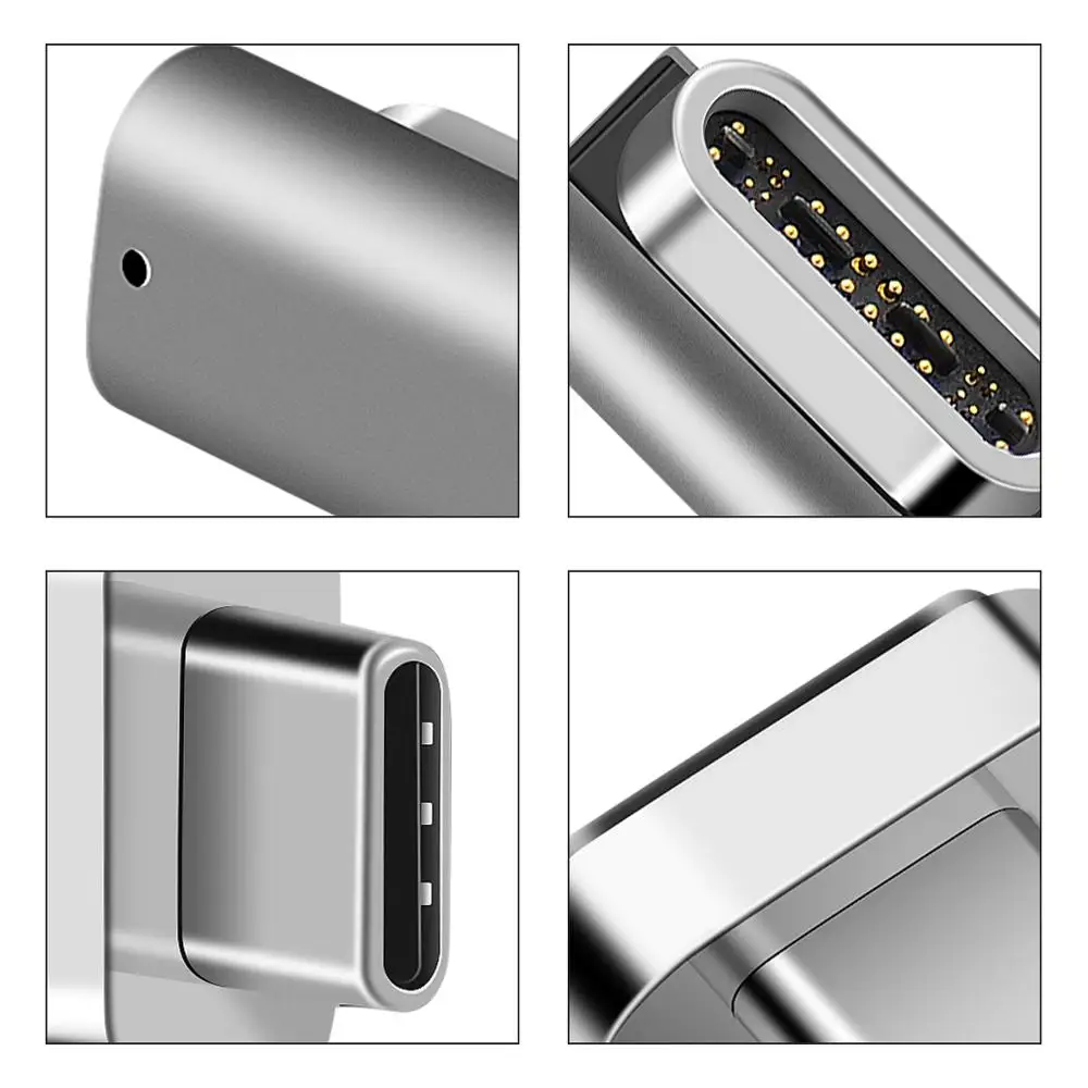 

Xinco USB C Magnetic Adapter 24Pins to USB C 3.1 Converter Adapter Support 100W PD,40Gbp/s Data 5K Video for More Type-c Device