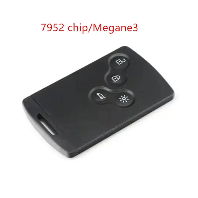 4 кнопки смарт без ключа megane 3 дистанционный ключ 433 МГц pcf7952 чип для Renault Megane III