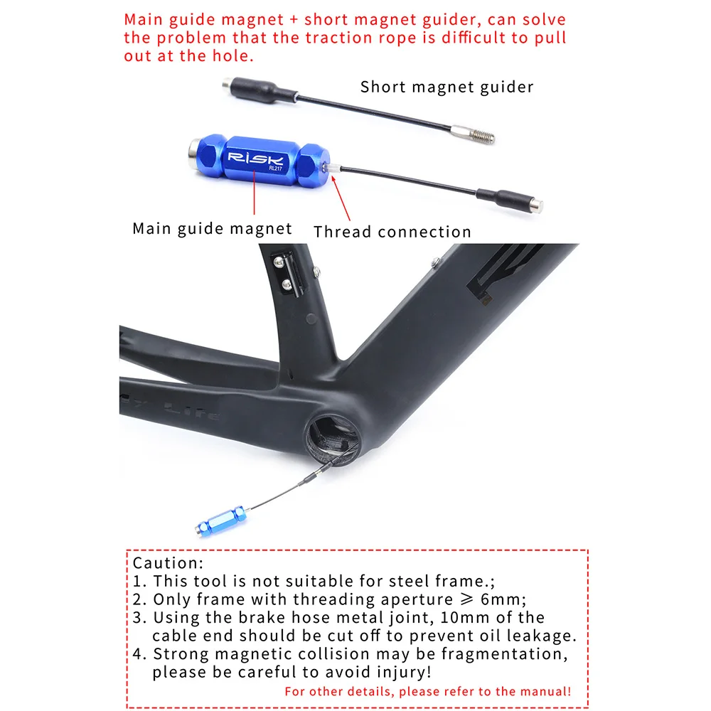 

Professional Bicycle Internal Cable Routing Tool Set Bicycle Frame Shift Hydraulic Wire Shifter Guide Install Cycling Accessory