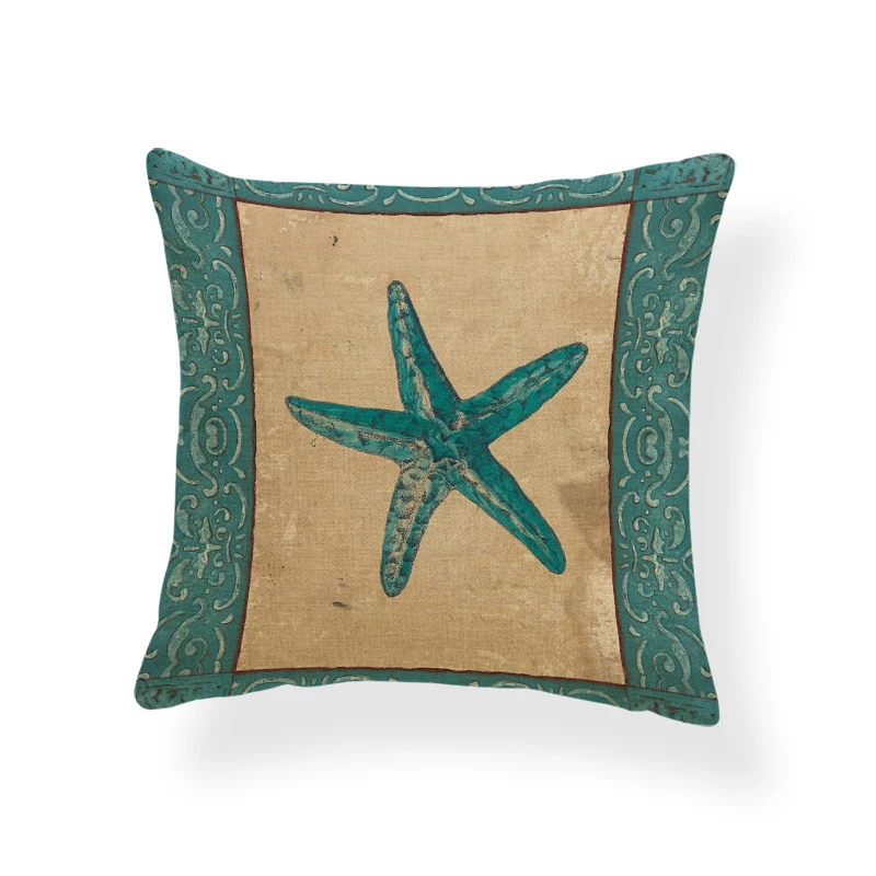 Милая забавная наволочка Зеленая Черепаха компас КИТ мультяшная украшение для