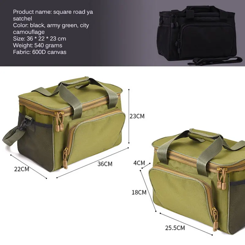 

Waterproof Fishing Bag Large Capacity Multifunctional Lure Fishing Tackle Pack Outdoor Box Shoulder Bags 36*22*23cm