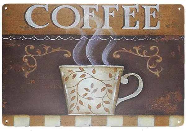 

Coffee Tin Sign Metal Sign Metal Sign Wall Poster Wall Decor Door Plaque 20*30cm