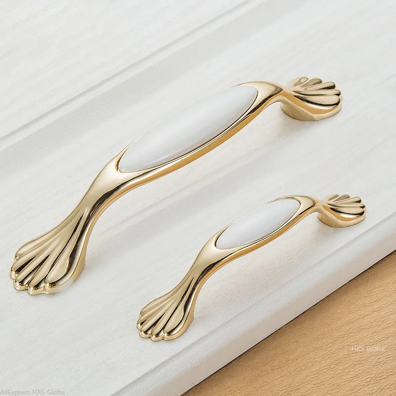 Дверные ручки для кухонной фурнитуры золото круглые шкафа На ящики белое