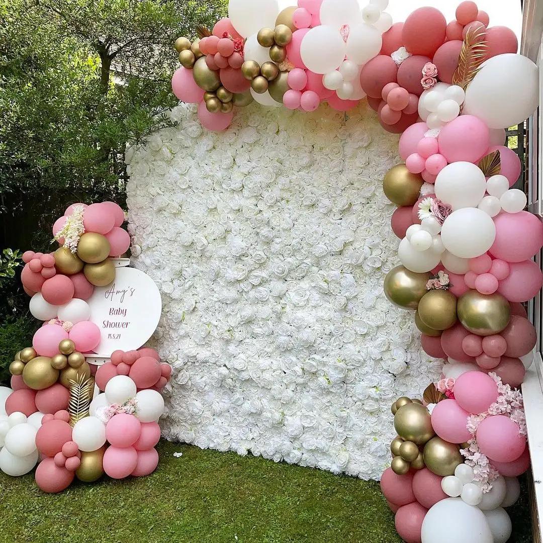 

40X60cm Artificial Flower Wall Silk Rose Wedding Decoration Wedding Backdrop In Door Decor Wedding Wall With Flowers Customized