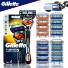 Оригинальная бритва Gillette Fusion 5 Proglide для мужчин, бритвенный станок для мужчин, безопасные кассеты с заменяемыми ручными лезвиями