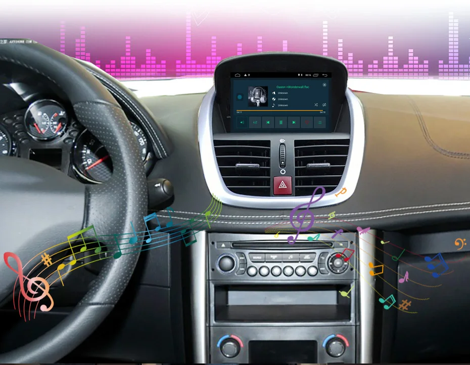 Android 9,0 автомобильный dvd-плеер для peugeot 207 2007- gps-навигация, радио, стерео Bluetooth USB Мультимедиа gps карта