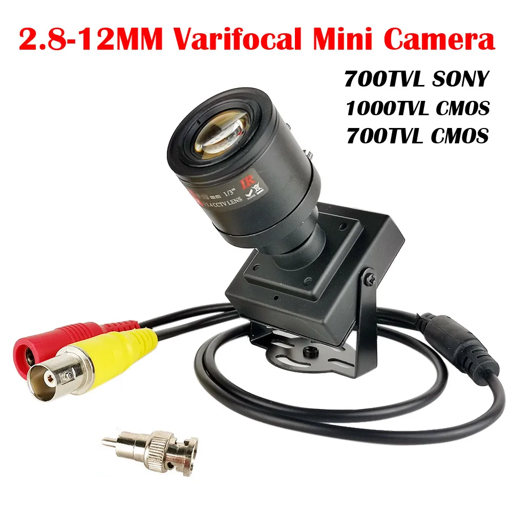 

2.8-12mm Adjustable Varifocal Lens CCD 700TVL Camera 1000TVL/700TVL CMOS CCTV Security Box Color Mini Cam Car Overtaking