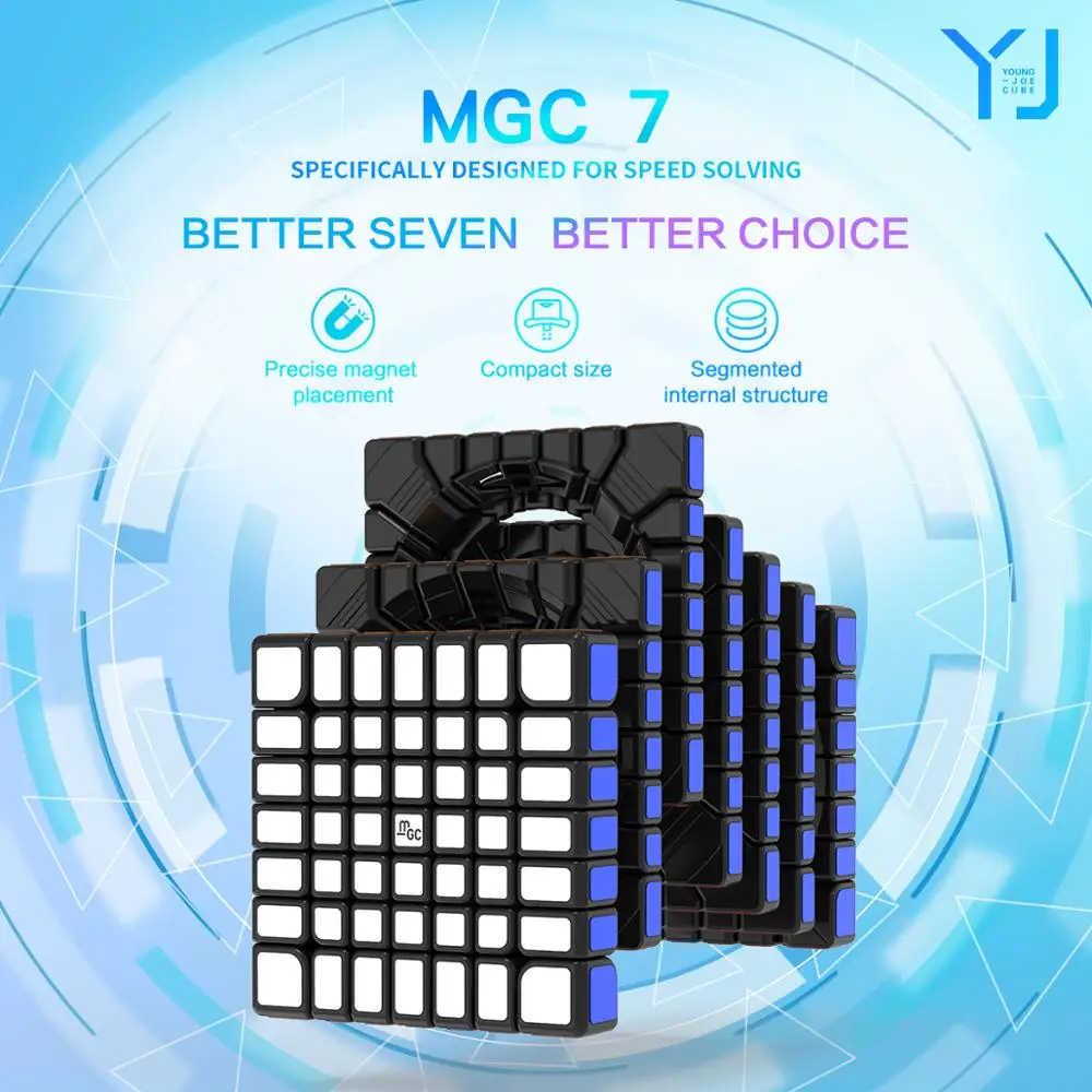 [Picube]yongjun YJ MGC series YuPo YuLong YuSu YuChuang YuShi YuFu 3x3 2x2 4x4 5x5 6x6 7x 7 звеньев Магнитный пирамидный