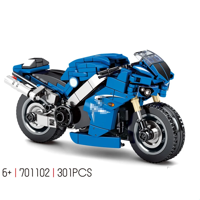 Новинка наборы для езды на мотоцикле внедорожник модель мотоцикла строительные