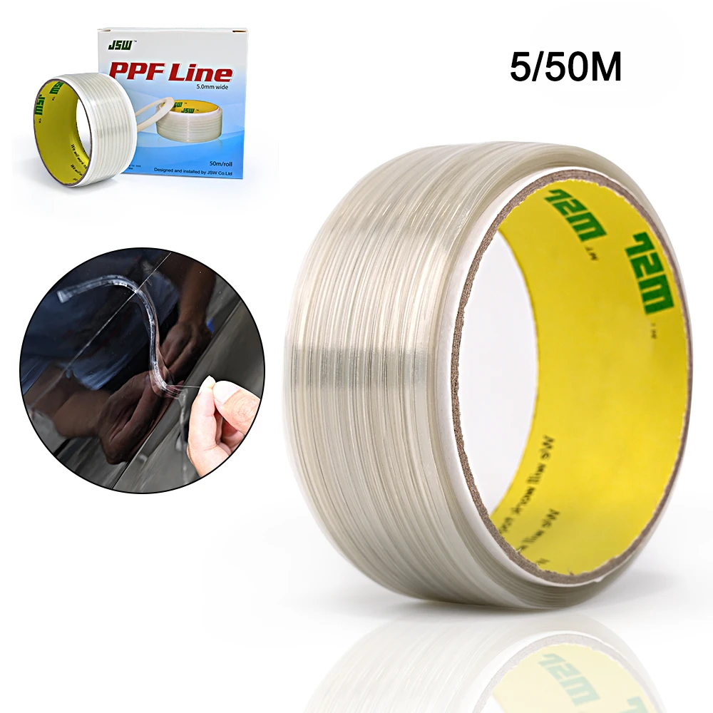 

EHDIS 5/50M/Roll Wrapping Film Cutting Knife Protective Vinyl Cover PPF Design Line Cutter Sticker Decal Tint Tool Car Product