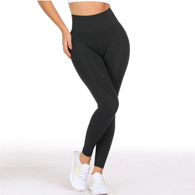 Oyoo плотные эластичные бесшовные леггинсы для спортзала женщин розовые