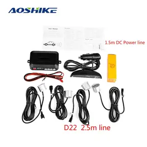 Автомобильный беспроводной парковочный радар AOSHIKE, Парктроник, светодиодный датчик парковки с 4 датчиками s, автомобильный монитор заднего хода, система детектора