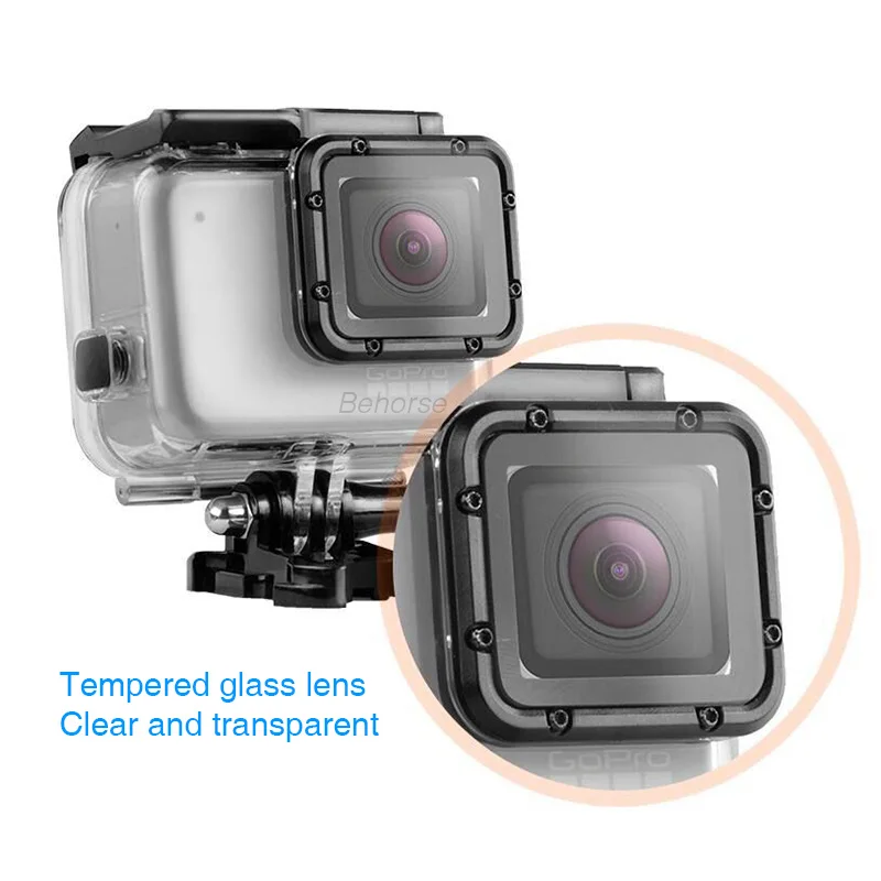45 м глубокий дайвинг водонепроницаемый чехол Корпус для Gopro Hero 7 серебряный и