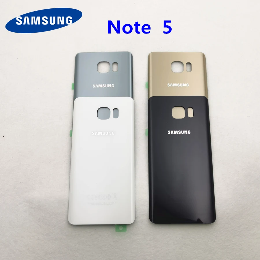 SAMSUNG Galaxy Note 5 оригинальная задняя крышка для аккумулятора 3D стеклянная корпуса N920