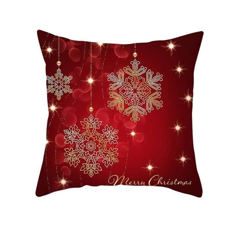 

2020 Merry Christmas Cushion Cover New Decoration For Home Xmas Ornaments Gifts Christmas Decor Happy New Year Cushion Cover
