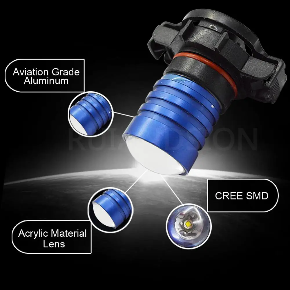 Светодиодная лампа 2xHight power 10 Вт H16 5202 PS19W 9009 Canbus без ошибок для автомобиля AUDI A3 8 P