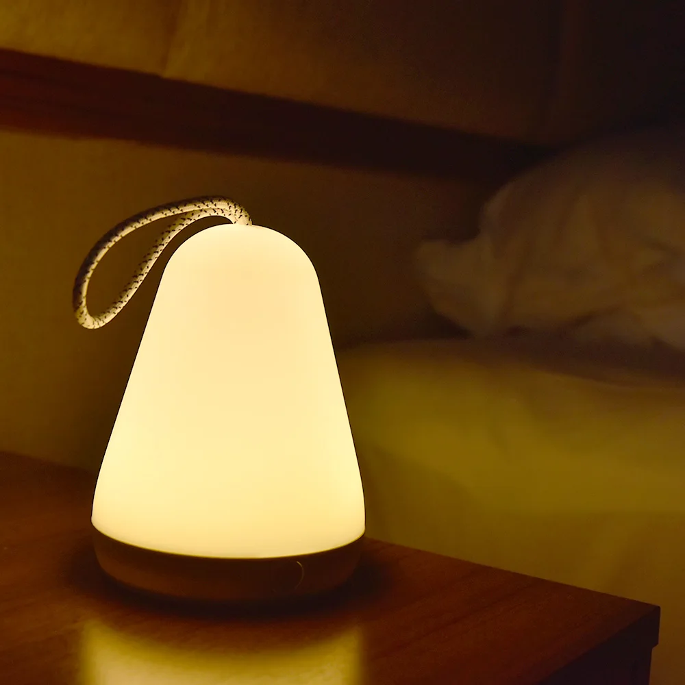 

Remote Control Portable LED Night Light Timer Dimmable USB Rechargeable Silicone Bedroom Bedside Desk Table Lamp Outdoor Lantern