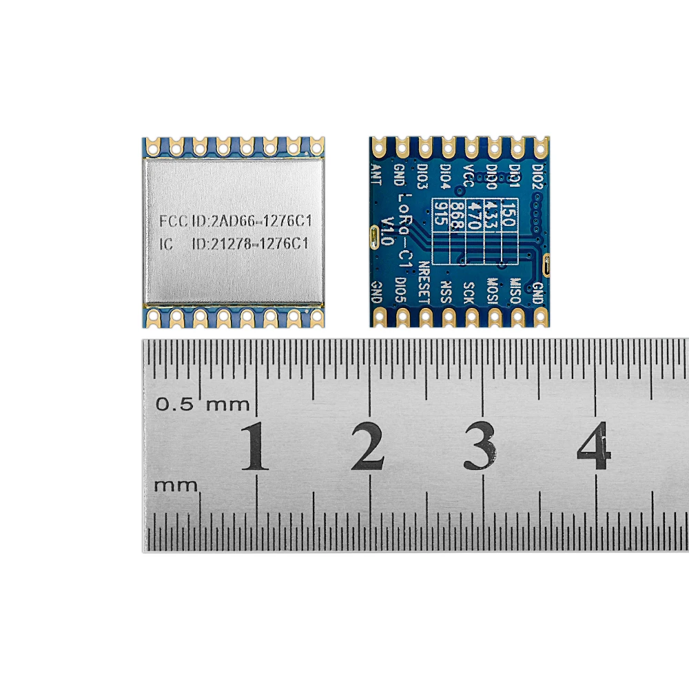 10 шт. LoRa1276 C1 + пружинная антенна 915 МГц LoRa SX1276 модуль 100 мВт 20dBm FCC сертификат МГц/868 4