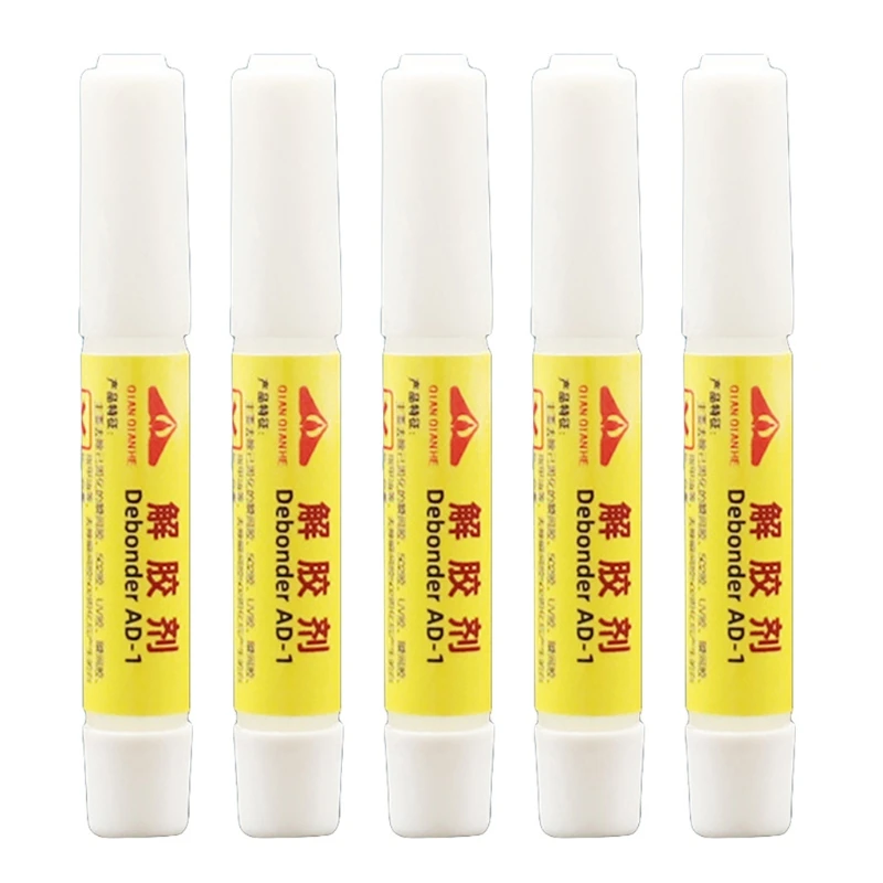 

5pcs 502 Glue Remover 2g Strong Efficient UV Glue Dispergator Debonder Degumming Agent Cleaning Nail Polish