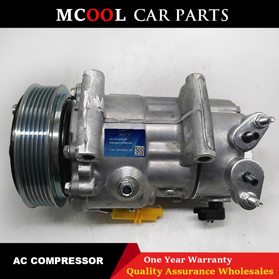 Новый компрессор переменного тока SD7C16 для Peugeot 307 308 807 406 607 Citroen C4 9651911480 6453QL 9671216780
