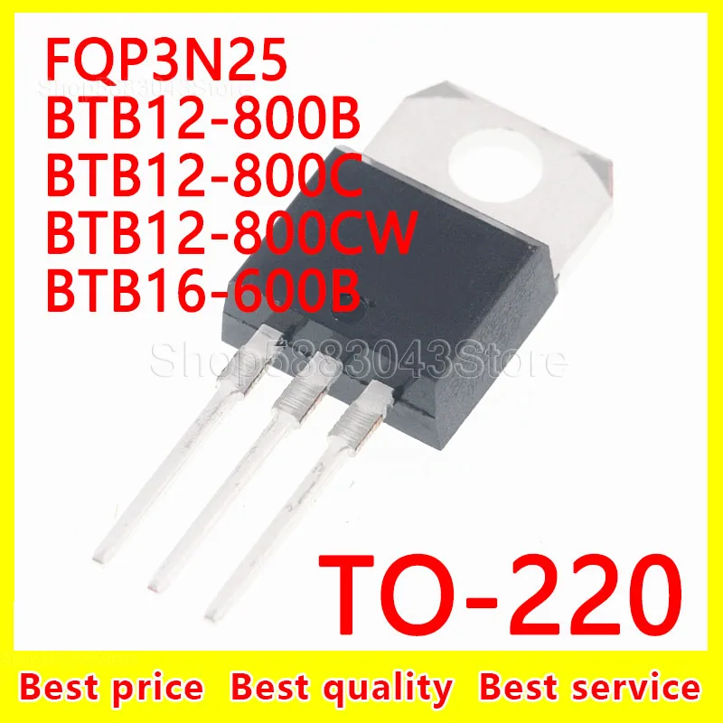 

(10 шт.) 100% Новый оригинальный чипсет FQP3N25 BTB12-800B BTB12-800C BTB12-800CW TO-220
