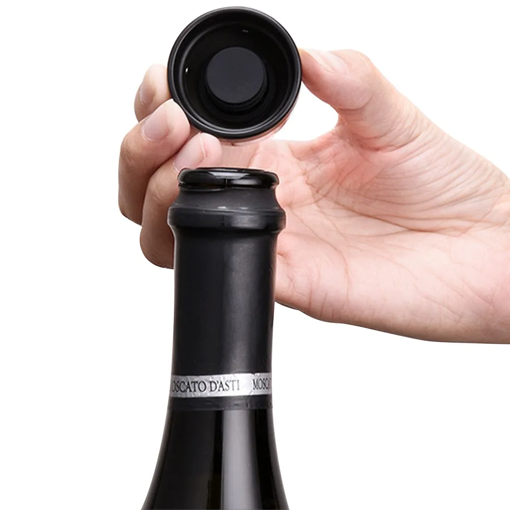 

1/3Pcs Vacuum Sealed Red Wine Bottle Cap Champagne Cork Stopper Silicone Retain Freshness Plug Sparkling Wine Bar Tools Kitchen