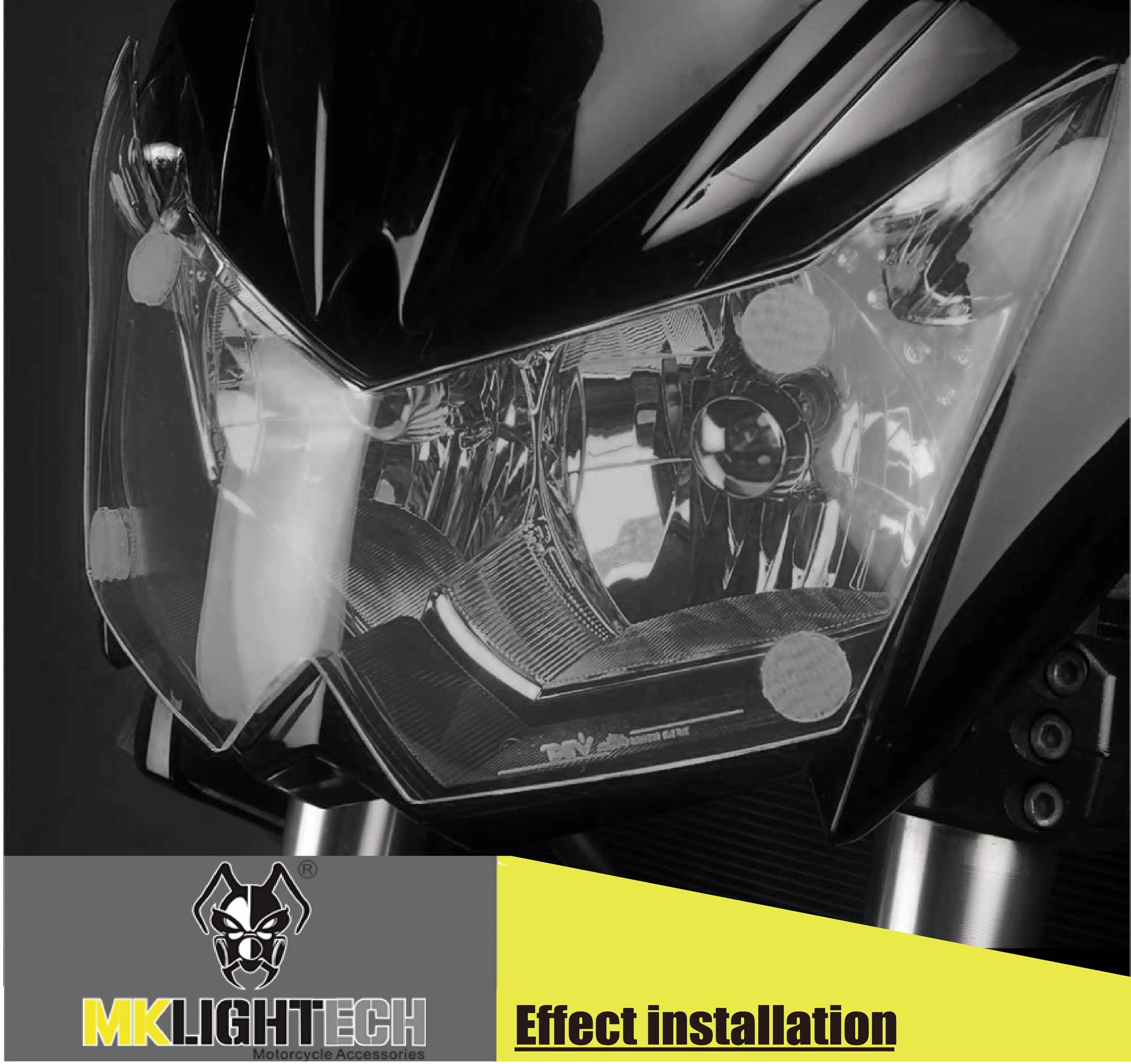 

MKL IGHTECH FOR KAWASAKI Z1000 Z 1000 07-09 Z750 Z 750 07-14 modified headlight protection board car light protection cover