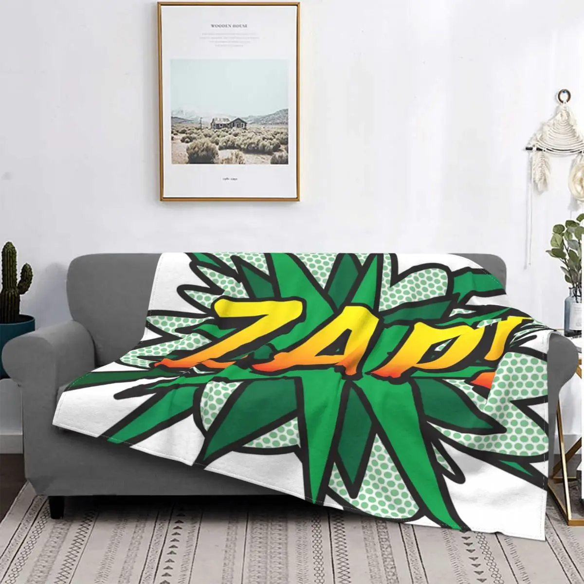 

Zap Comic Book Flash Pop Blanket Bedspread Bed Plaid Muslin Muslin Plaid Kawaii Blanket Bed Linen Cotton