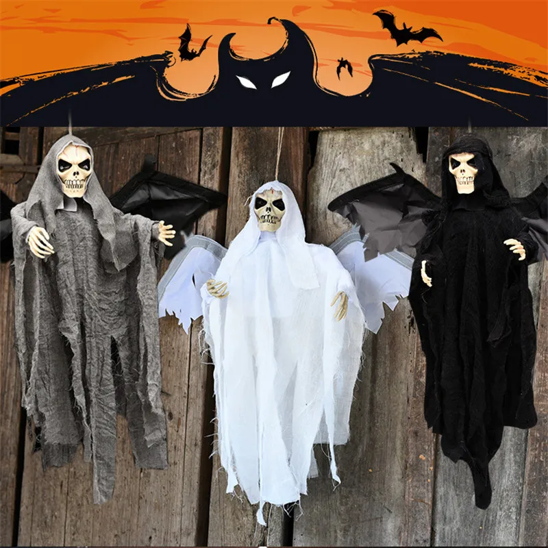 

Halloween Decoration Hanging Ghost Bar Haunted House Decoration Supplies Ghost Festival Ornaments Scary Wings Flying Ghost H5