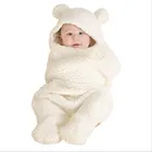 Осенне-зимний детский спальный мешок для новорожденных Разделение ног посылка теплая и комфортная одежда для малышей плюс бархатное лоскутное одеяло
