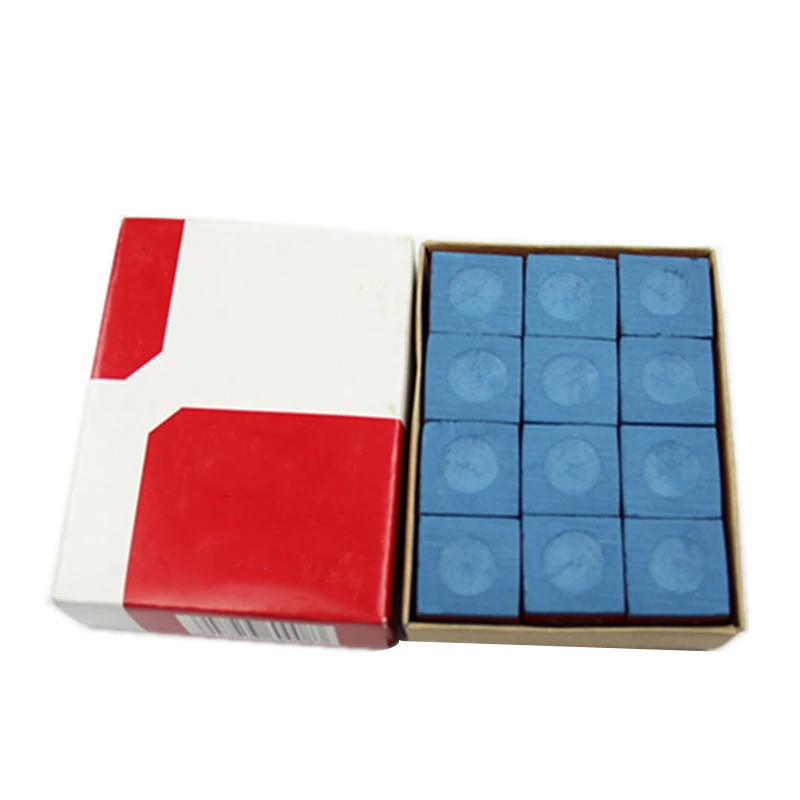 

Dry Oily Pool Cue Chalk Not Crumble High Quality For Pool Player 12 Pieces Durable Billiard Rod Chalk Snooker Pool Chalk