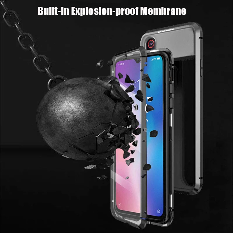 Двусторонний чехол с магнитной адсорбцией на 360 градусов для Xiaomi 9 9T Pro CC9 CC9E