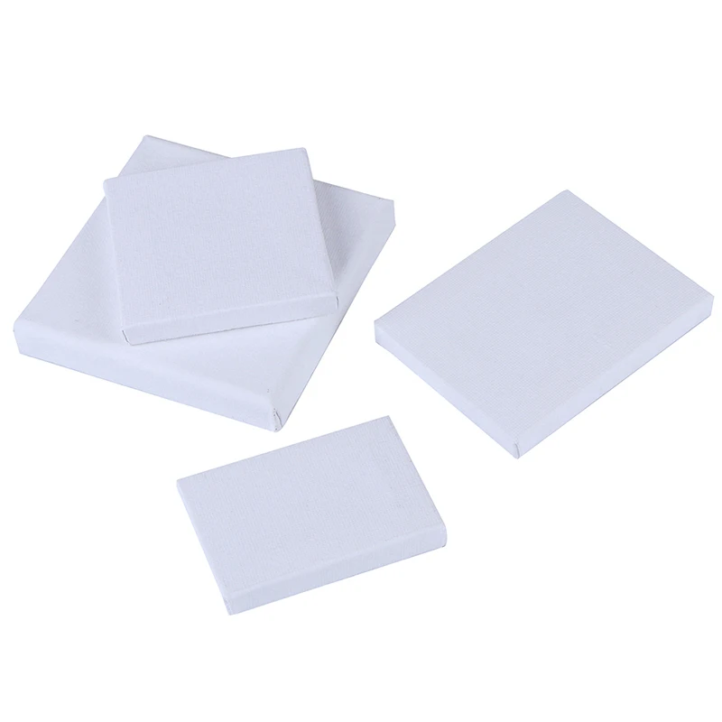 Mini Painting Canvas Panel Boards For Acrylic Oi Paint Acid Free White Cotton Multi Size Beginner Artists Students &amp Kids | Дом и сад