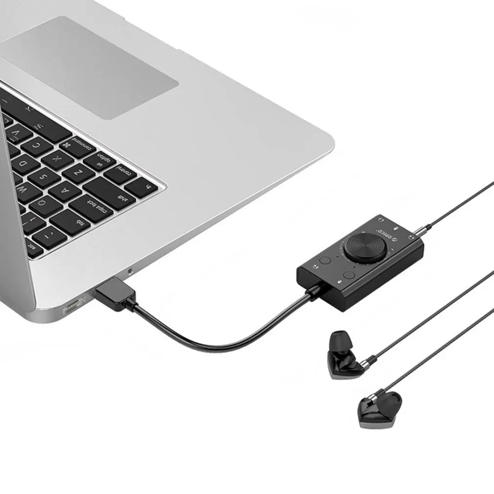 Внешняя звуковая карта SC2 3 5 мм с USB-портом | Электроника
