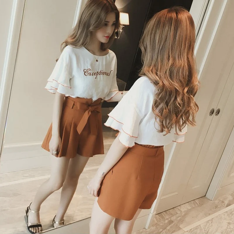 New Fashion Women's Sets Summer Women's Tracksuit Sexy Tracksuit Women Two Piece Set Embroidery Tops And Pants Suit Women Outfit