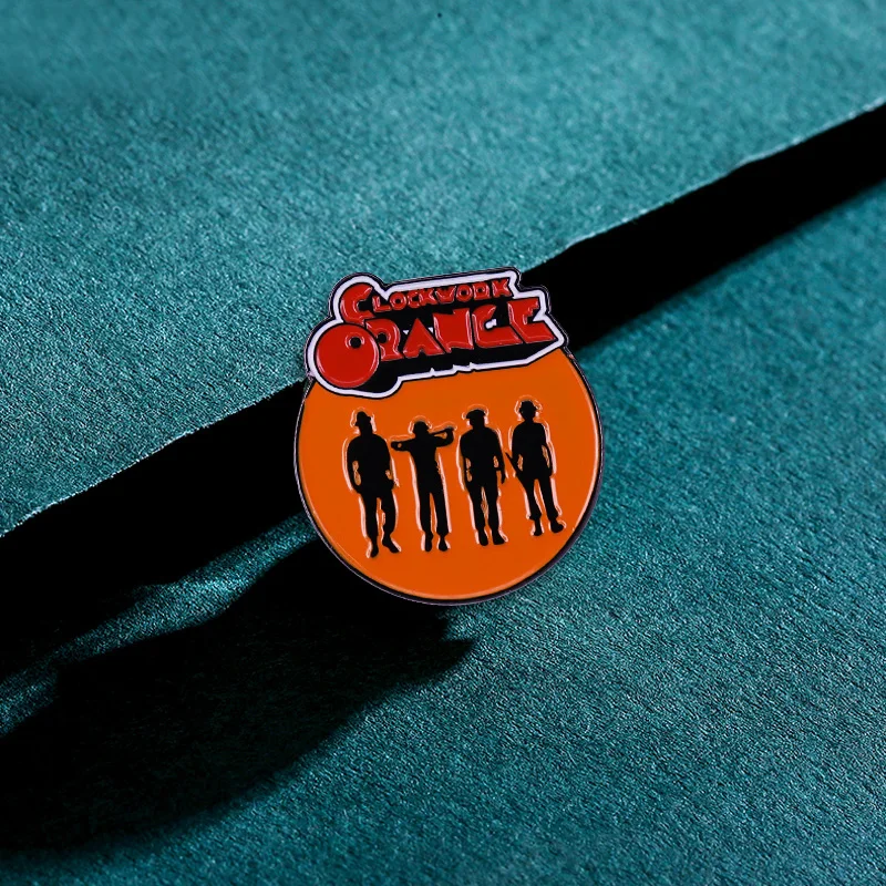 A Clockwork Orange Alex DeLarge Stanley Kubrick Brooch Pins Enamel Metal Badges Lapel Pin Brooches Jackets Fashion Jewelry | Украшения и
