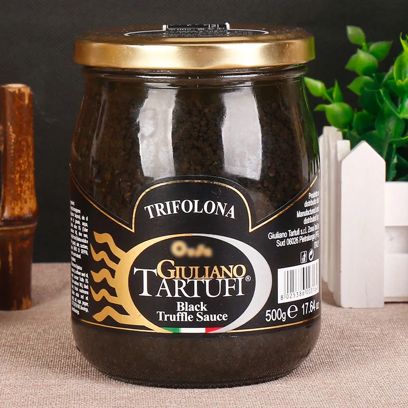 

Italian Black Truffle Flavor Sauce 500g Pasta Risotto Pizza Seafood Western Sauce